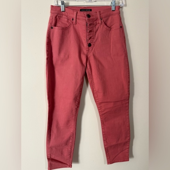 Lucky Brand Women's High Rise Pink Jeans - Picture 2 of 5
